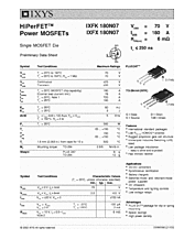 DataSheet IXFX180N07 pdf